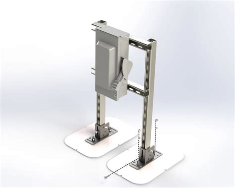 strut pedestal electrical enclosures|mounting anchors for electrical enclosure.